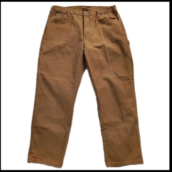Dickies Other - DICKIES Camel Canvas Carpenter Pants Workwear Dungarees 36 X 30